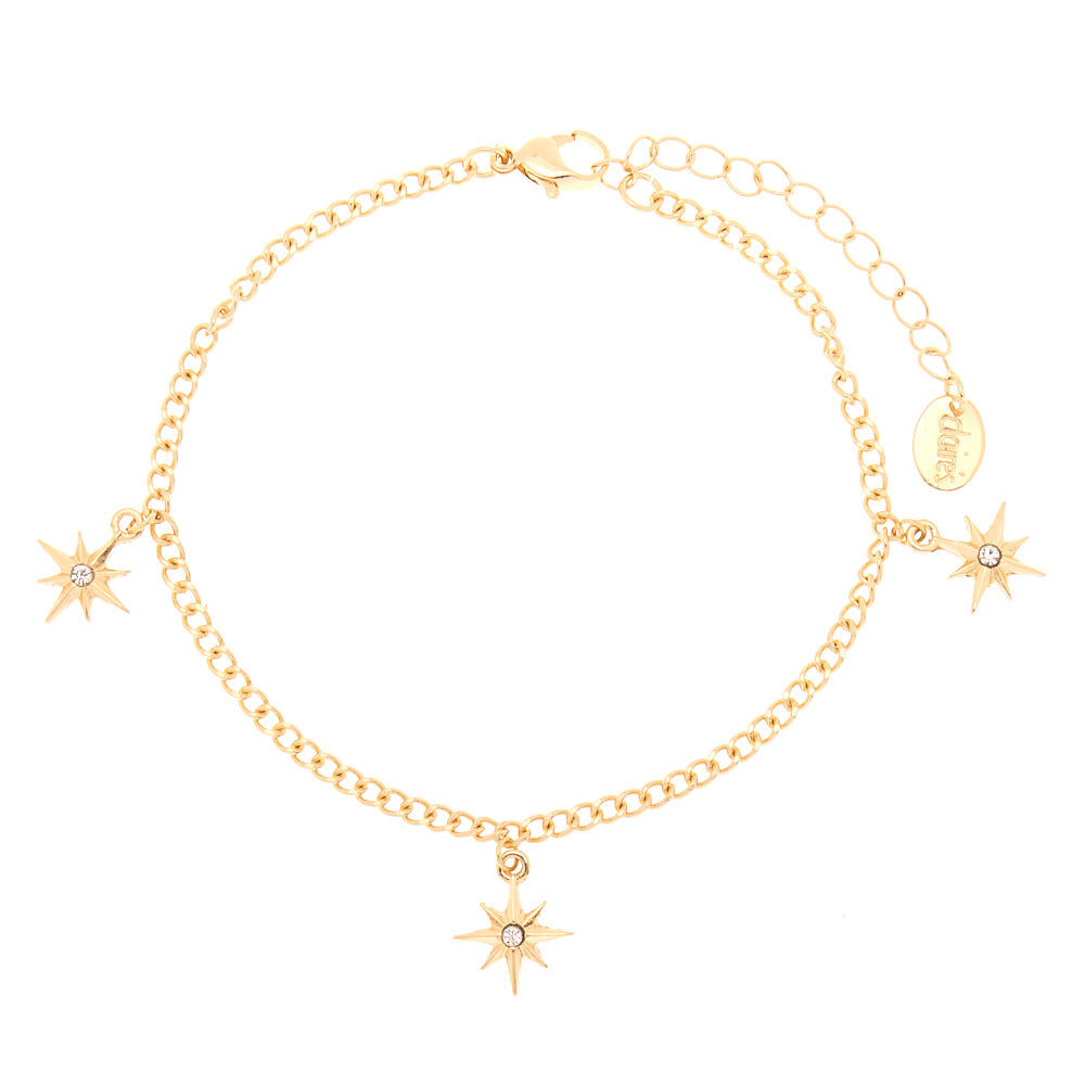 Gold Starburst Anklet,