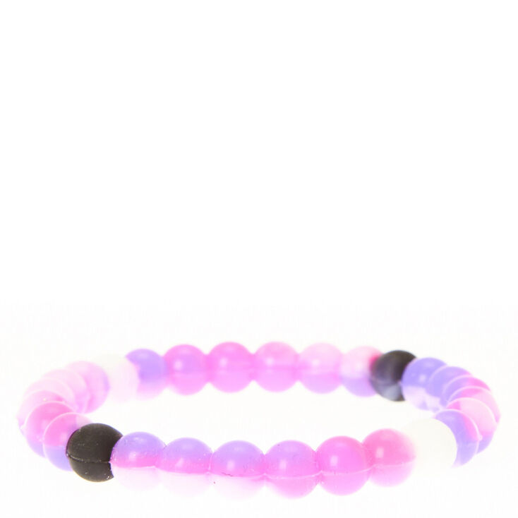 Marble Fortune Stretch Bracelet - Purple,