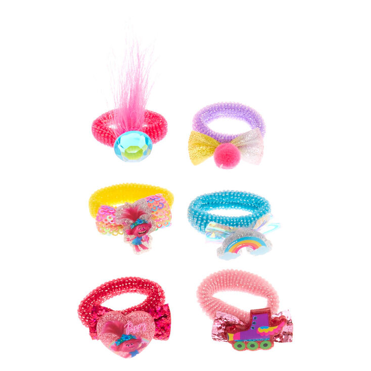 Trolls World Tour Hair Ties - 6 Pack,