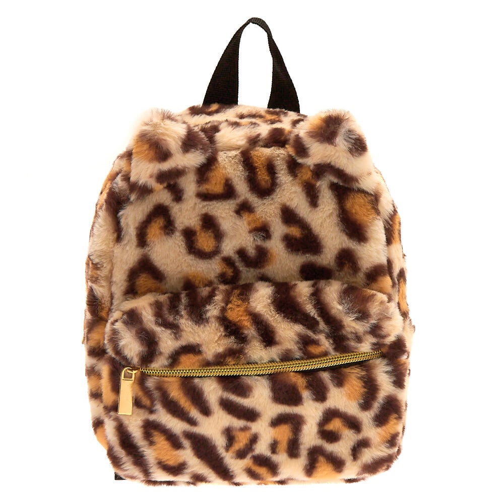 Mini leopard print backpack hotsell