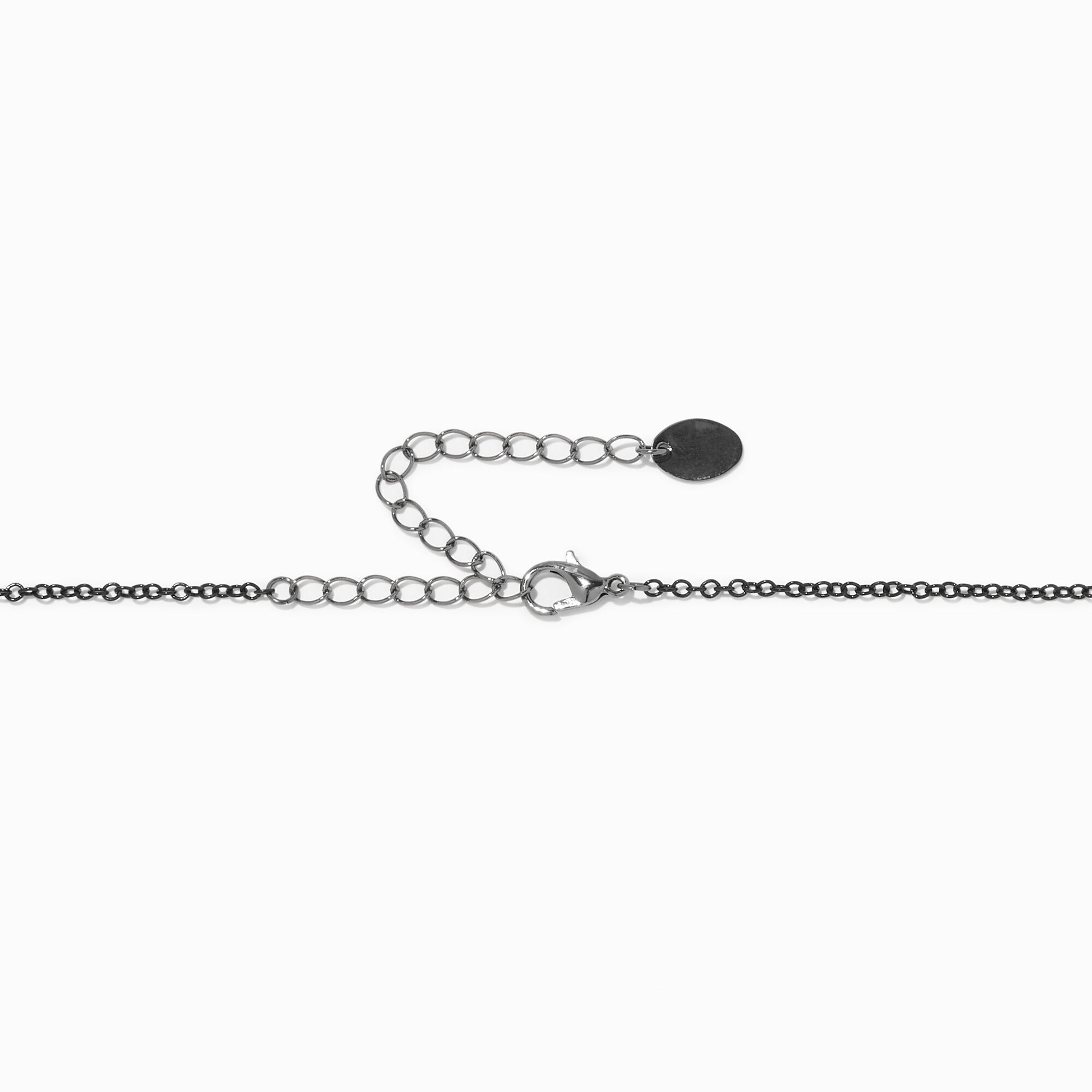 Ras-de-cou pendentif d’humeur chat squelette,