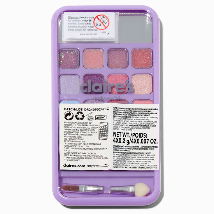 Y2K Unicorn Purple Bling Cellphone Makeup Palette,