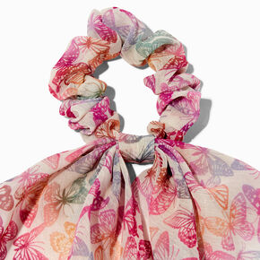 Butterfly Lurex Hair Scrunchie Scarf,