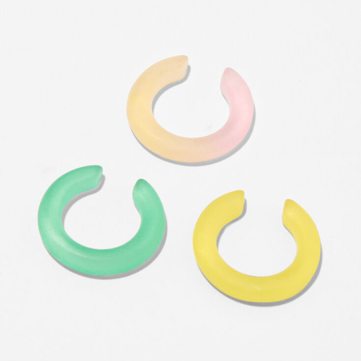 Rainbow Acrylic Ear Cuffs &#40;3 Pack&#41;,
