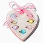 Claire&#39;s Club Valentine&#39;s Day Conversation Heart Rings - 7 Pack,