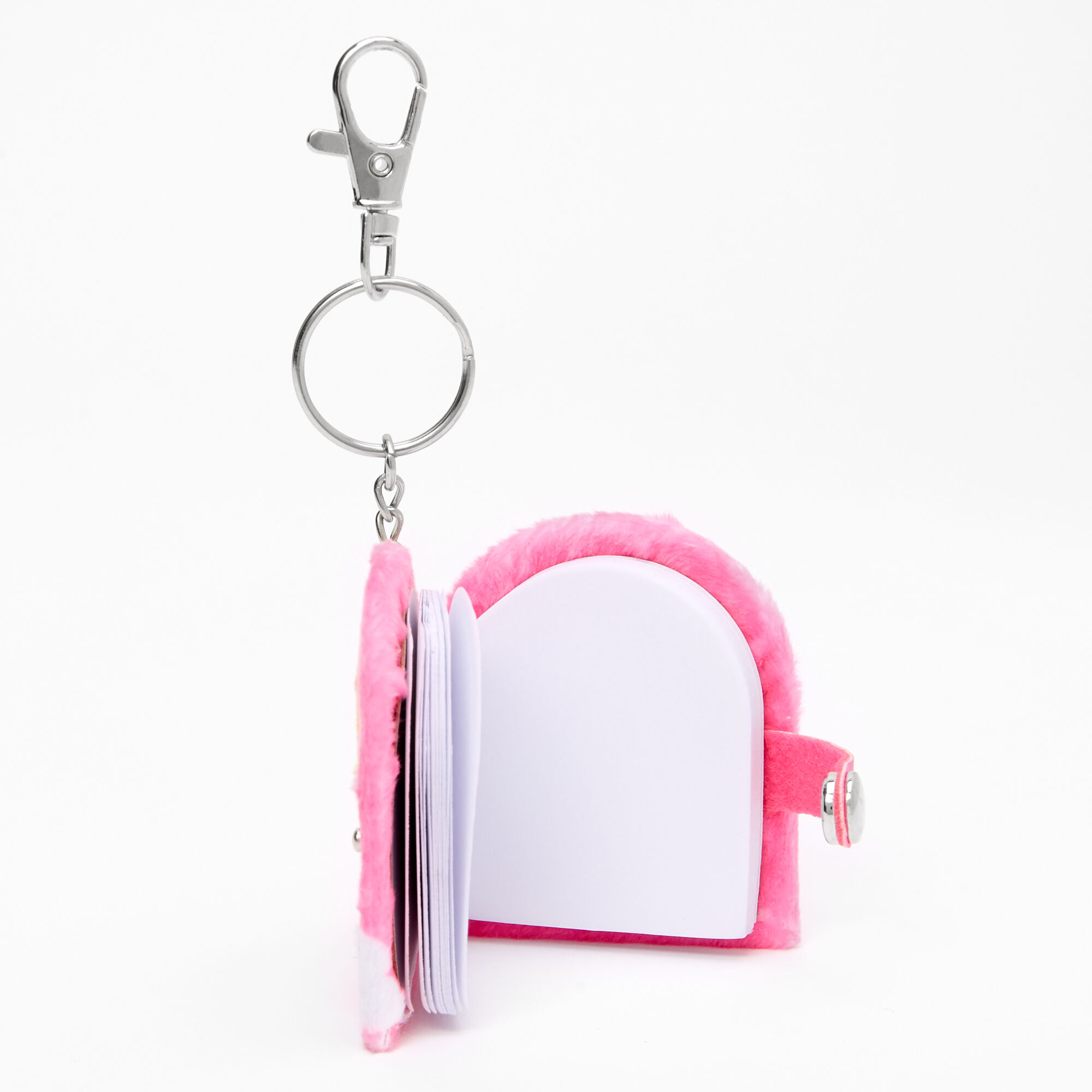 Porte-clés mini journal intime arc-en-ciel,