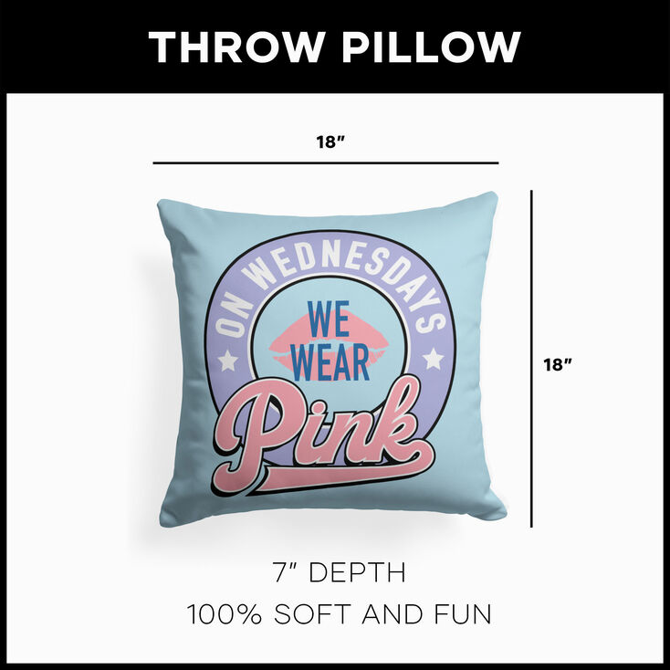 Mean Girls&trade; x Claire&#39;s Pink Throw Pillow,