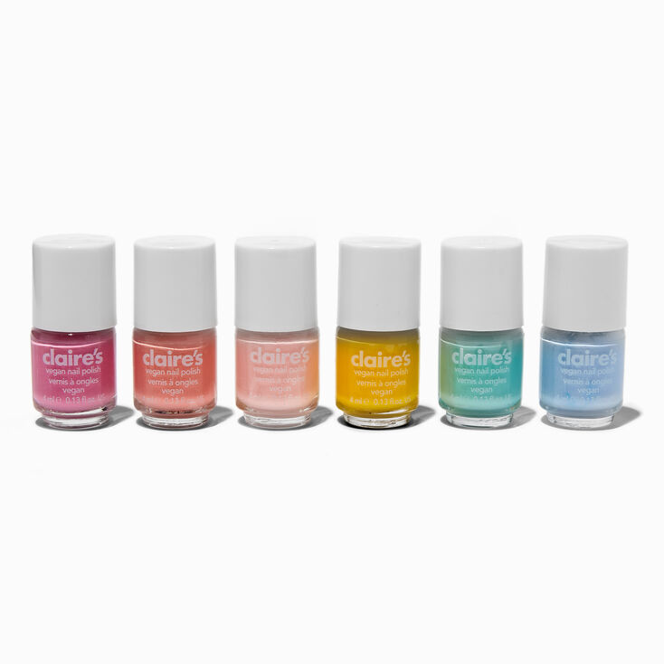 Pastel Matte Mini Vegan Nail Polish Set - 6 Pack,