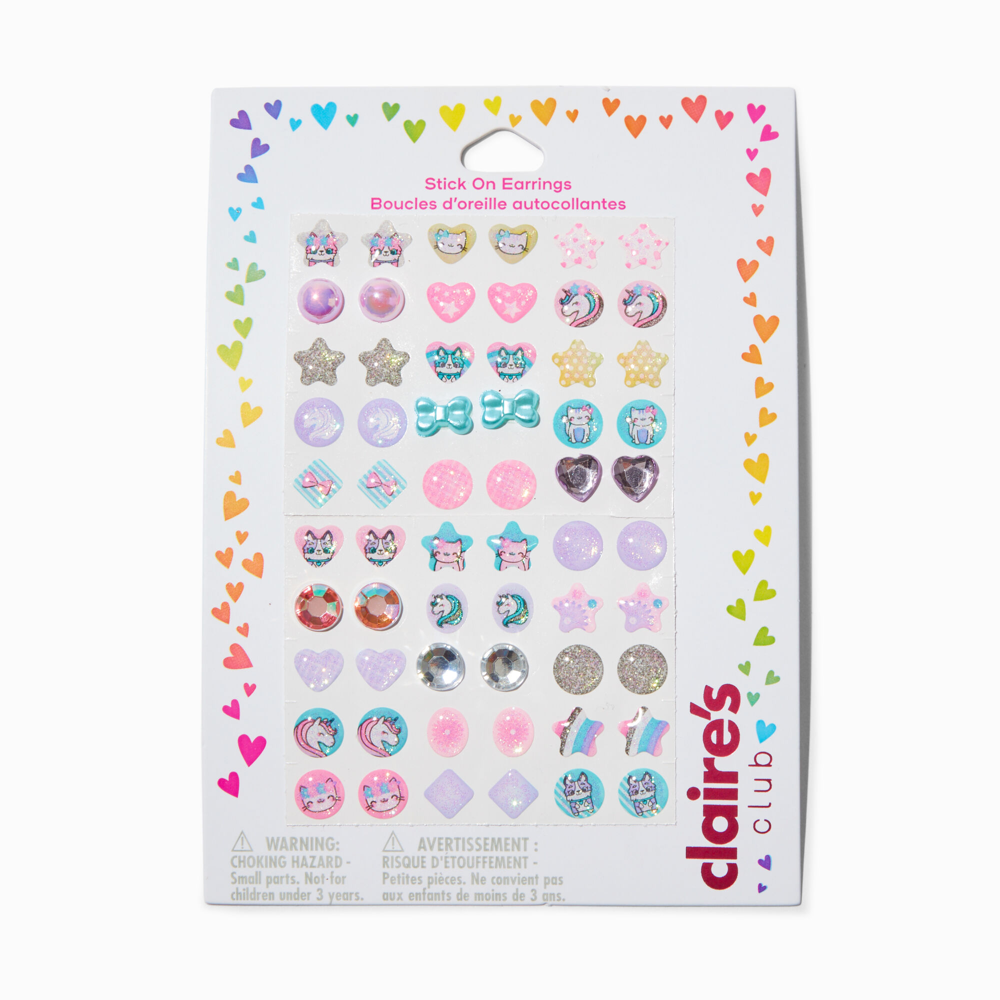 Claire's 2024 sticker earrings
