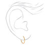 C LUXE by Claire&#39;s 18kt Gold Plated Classic Hoop Earrings - 3 Pack,