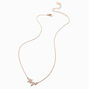 Gold-tone Script Zodiac Pendant Necklace - Virgo,