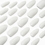 Glossy White Stiletto Vegan Faux Nail Set - 24 Pack,