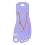 Gold Summer Charm Chain Anklet,