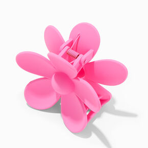 Fuchsia Matte Flower Hair Claw,