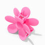 Matte Flower Hair Claw - Dark Pink,