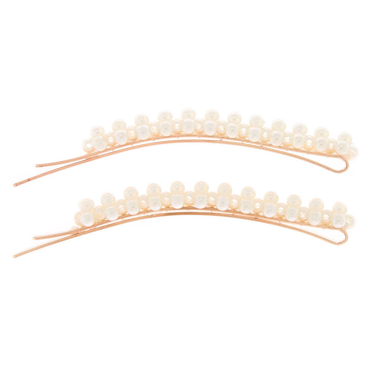 Classic Pearl Hair Pins - 2 Pack,