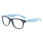 Claire&#39;s Club Unicorn Rainbow Rectangle Clear Lens Frames - Blue,