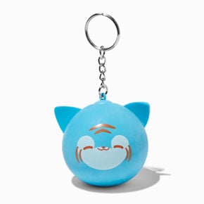 Blue Tiger Stress Ball Keychain,