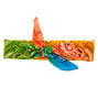Bandeau bandana motif cachemire arc-en-ciel avec d&eacute;grad&eacute; de couleurs,