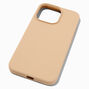 Solid Taupe Silicone Phone Case - Fits iPhone&reg; 13 Pro,