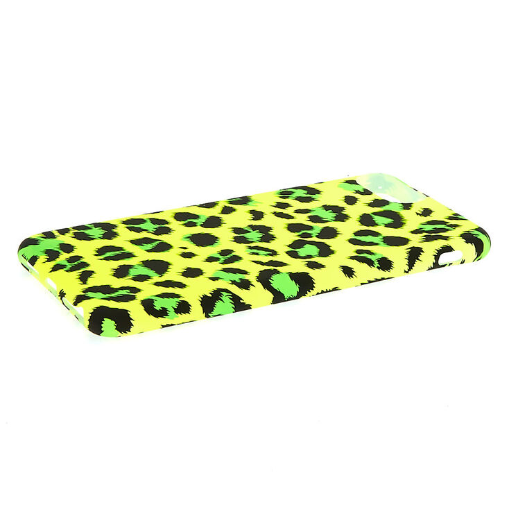 Neon Yellow Leopard Phone Case - Fits iPhone 6/7/8/SE,