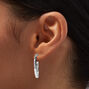 Silver-tone Textured Hoop &amp; Studs Earrings Set - 6 Pack,