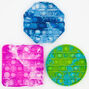 Bright Tie-Dye Push Poppers Fidget Toy &ndash; Styles May Vary,