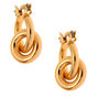 Gold 15MM Tube Hoop Earrings,