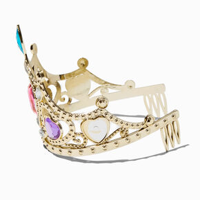Claire&#39;s Club Gemstone Gold-tone Crown,