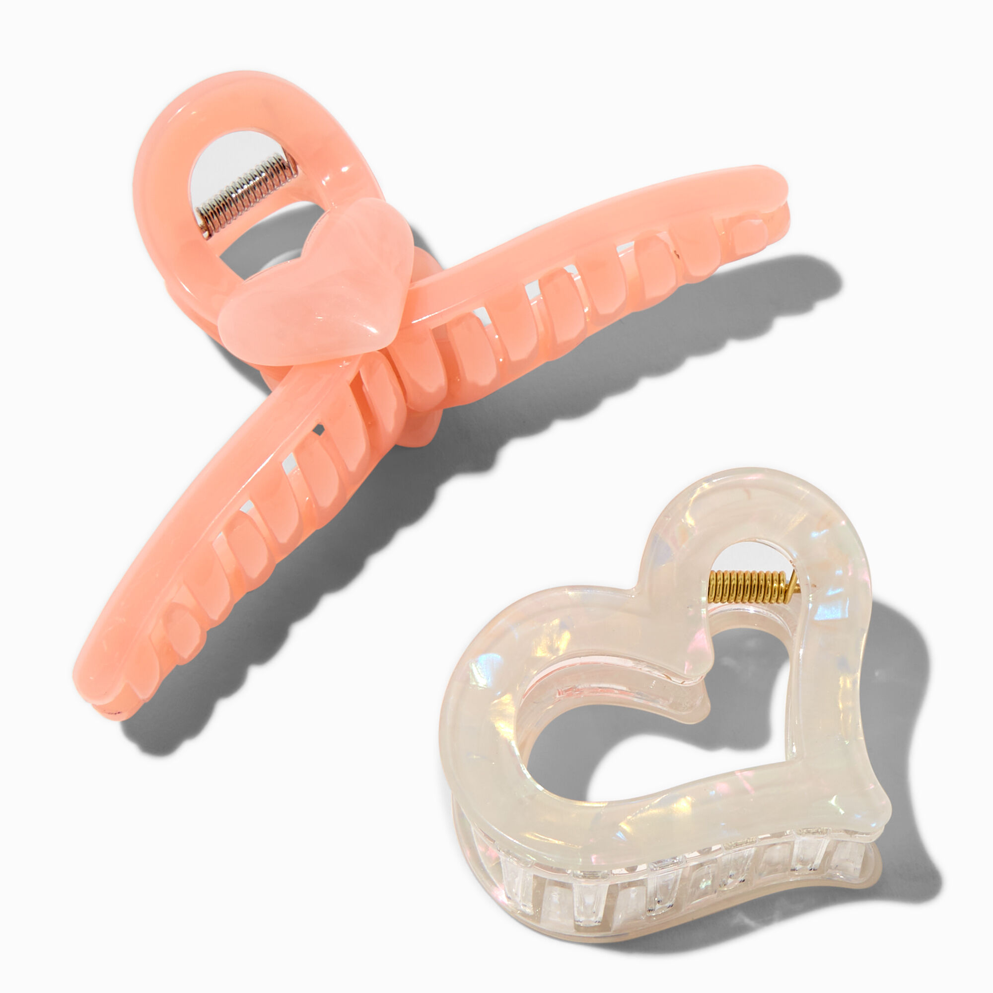 Heart Mixed Hair Claws - 2 Pack,