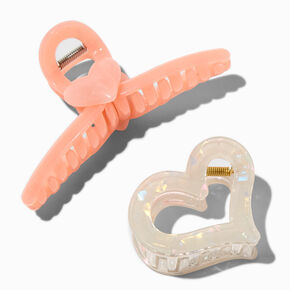 Heart Mixed Hair Claws - 2 Pack,