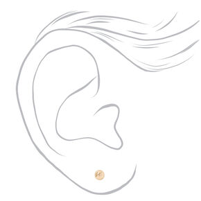 9ct Yellow Gold 4mm Ball Studs Ear Piercing Kit with Rapid&trade; After Care Lotion,