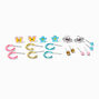 Pastel Spring Mixed Stud &amp; Hoop Earrings - 9 Pack,