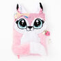 Sequin Fox Furry Lock Diary - Pink,
