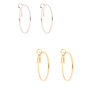 Mixed Metal Earrings - 6 Pack,