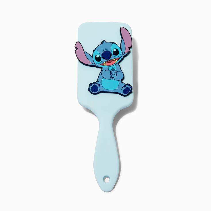 Brosse &agrave; cheveux plate bleue Disney Stitch,