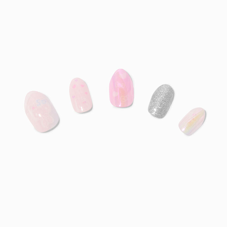 Hello Kitty&reg; 50th Anniversary Claire&#39;s Exclusive Stiletto Press On Faux Nail Set - 20 Pack,