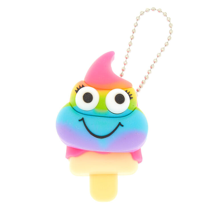 Gloss &eacute;moji crotte arc-en-ciel Pucker Pops,
