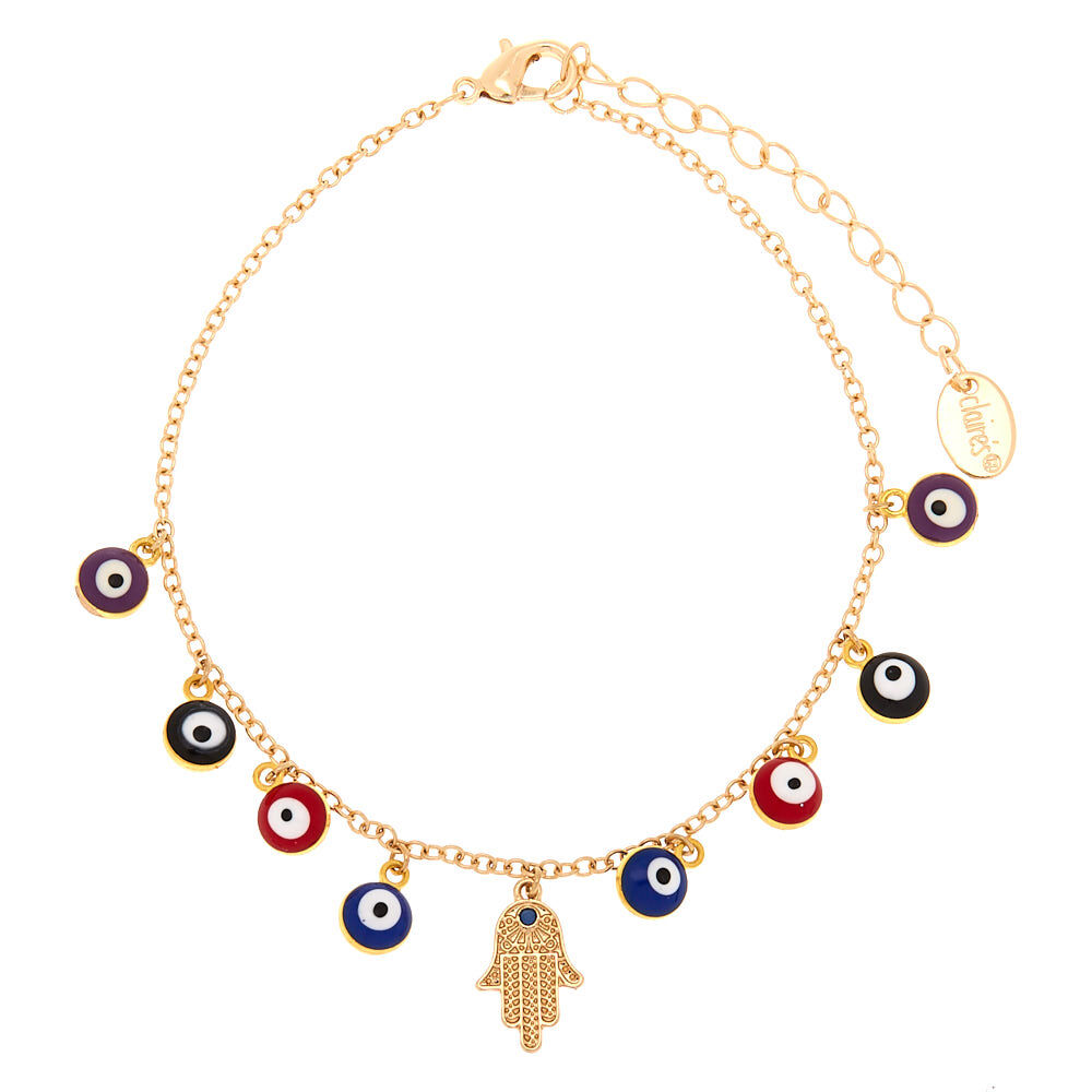 Hamsa evil eye outlet anklet