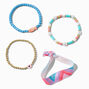 Beaded Fish Stretch Bracelets - 4 Pack,