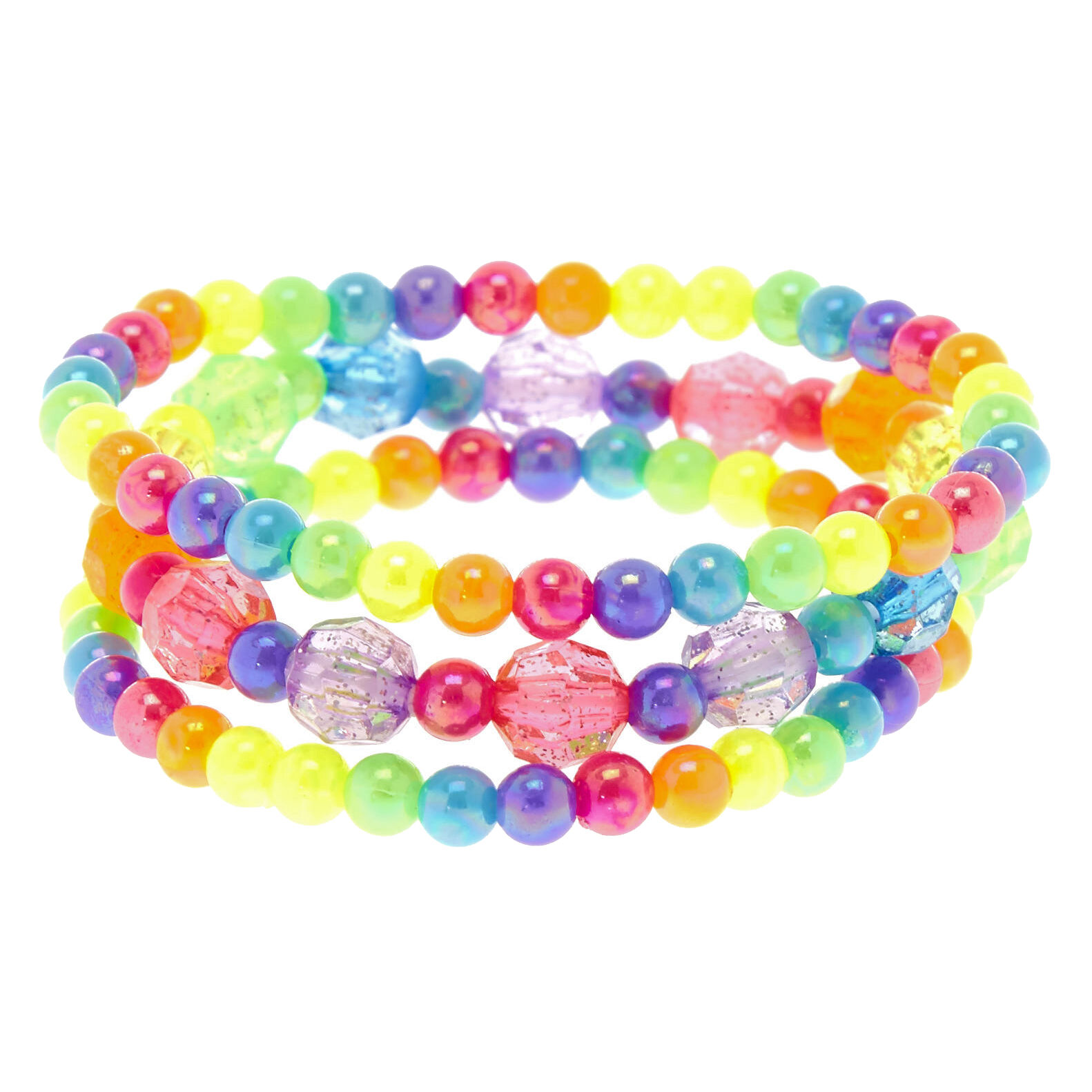 Rainbow bead bracelet deals