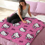 Hello Kitty&reg; I Love Pink Silk Touch Sherpa Throw &#40;ds&#41;,