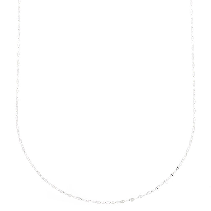 Silver Shimmer Chain Necklace,