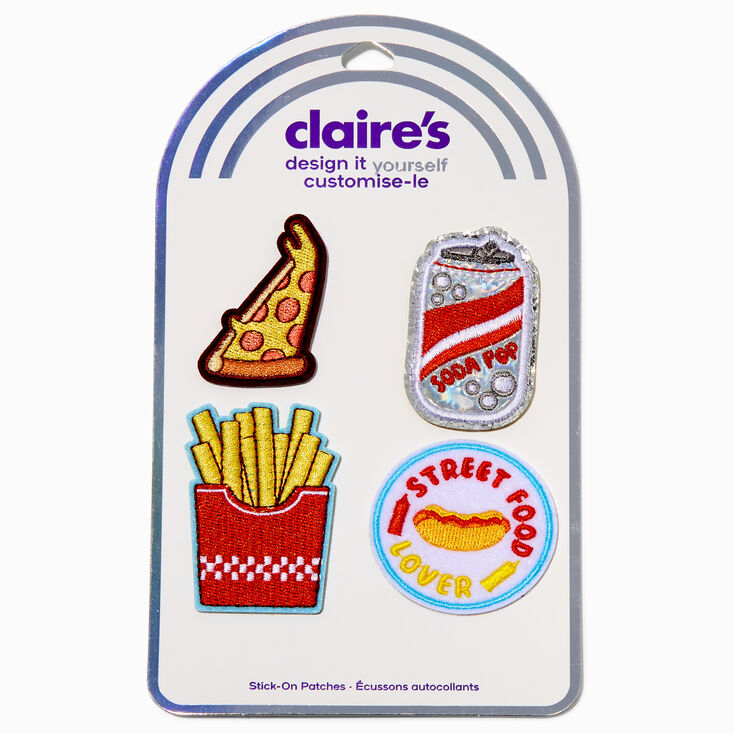 DIY American Food Stick-On Patches - 4 Pack,