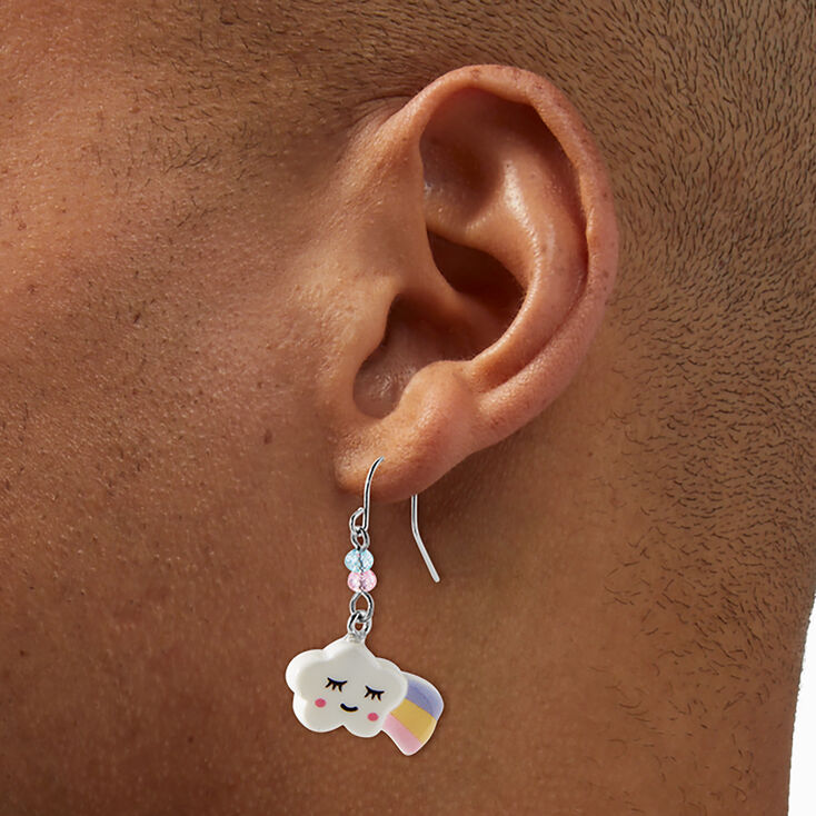 Cloud &amp; Rainbow Drop Earrings,