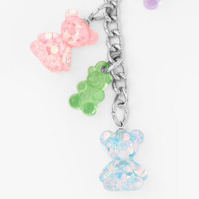 Glitter Bear Charms Keychain,