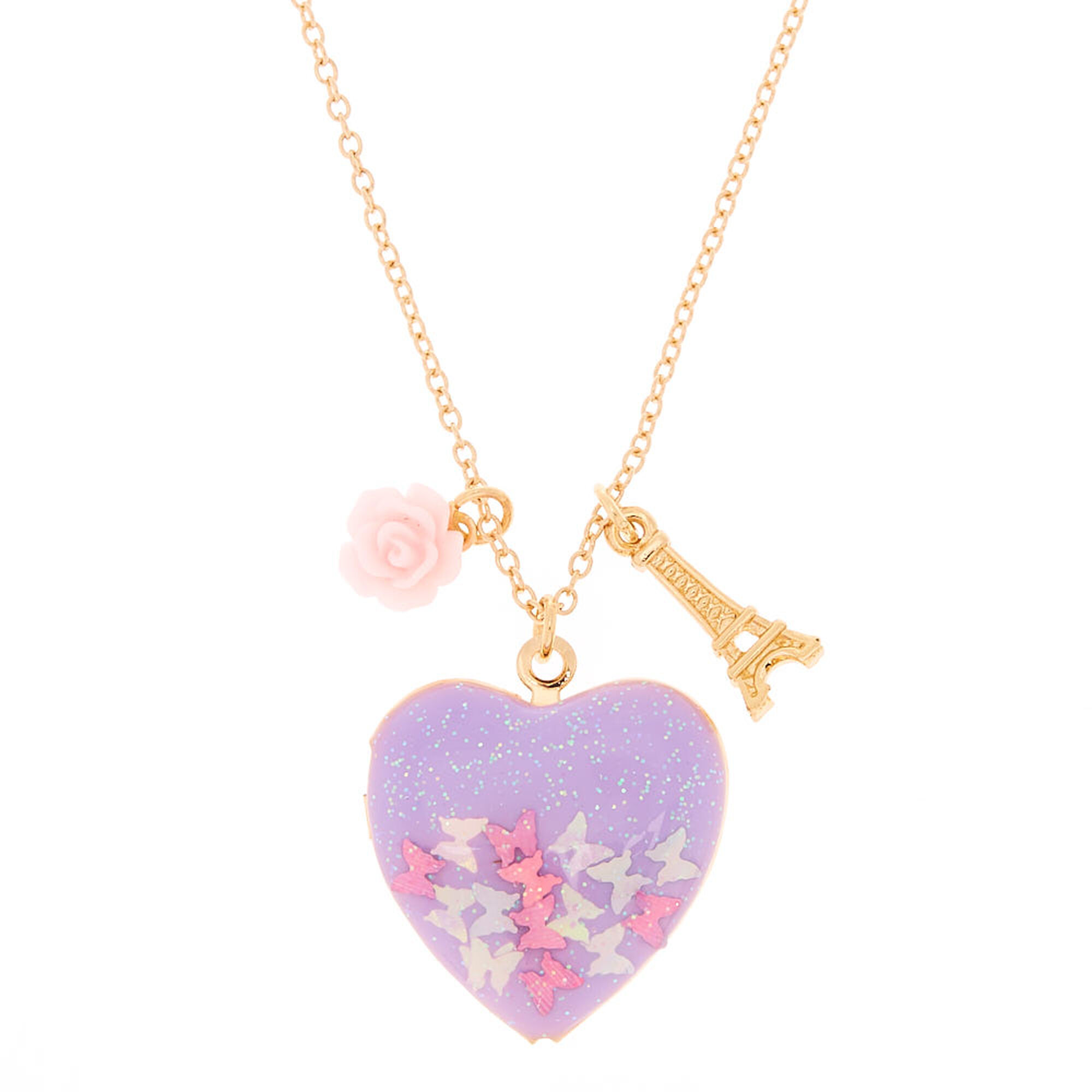 Claire's locket hotsell necklace