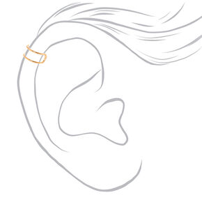 Mixed Metal Thin Wire Ear Cuffs - 3 Pack,