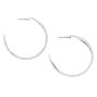 Silver 40MM Filigree Hoop Earrings,