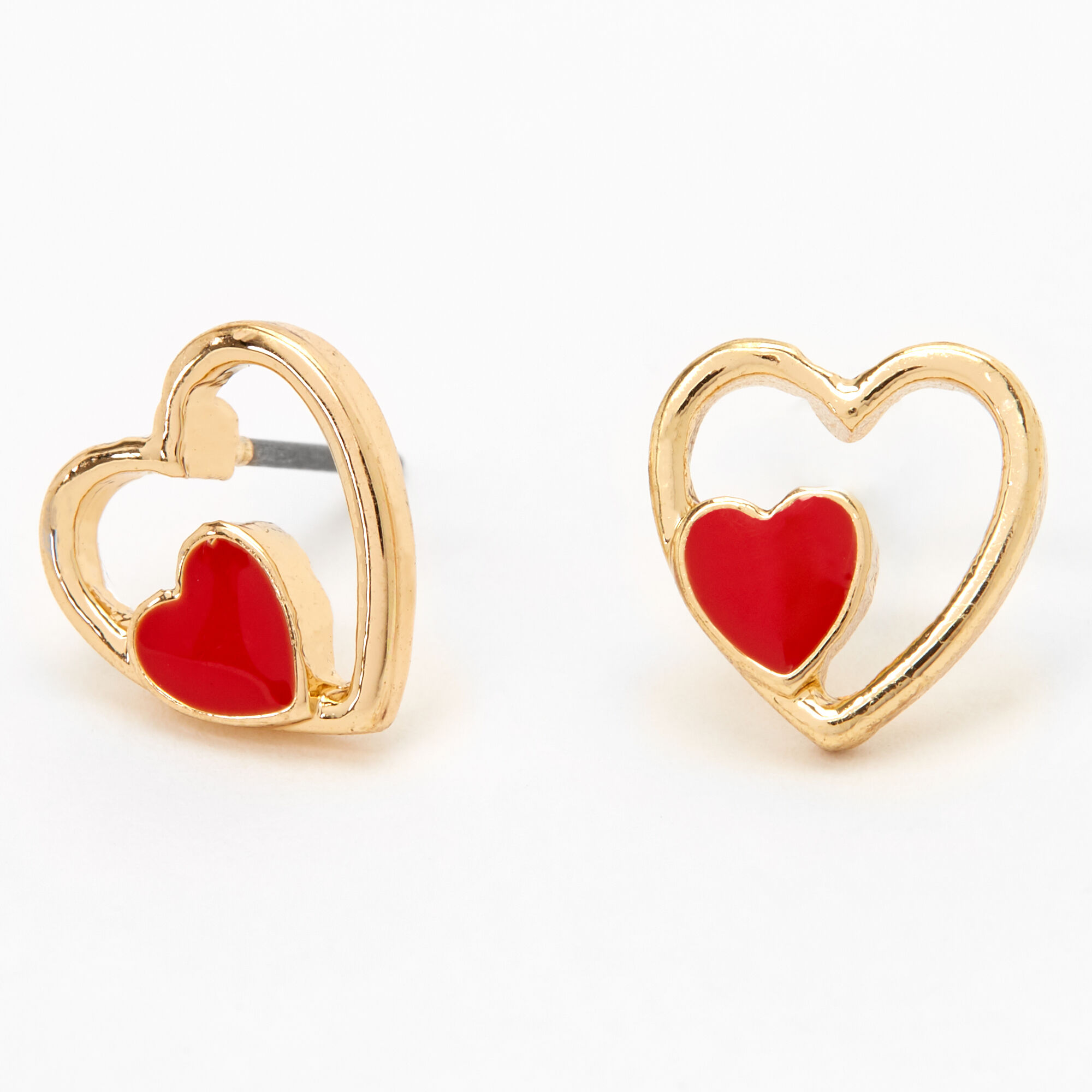 Claire's outlet red earrings